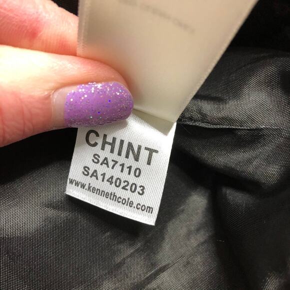 Kenneth Cole Snake Skin Print Trench Coat Jacket Size Medium - Picture 5 of 12